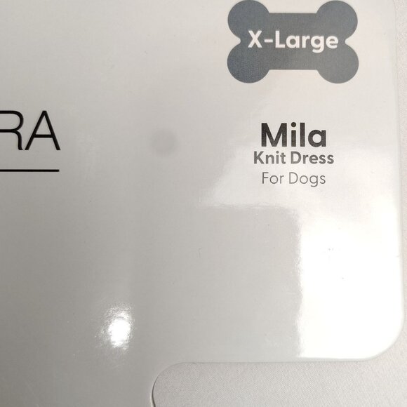 Koolaburra By Ugg X-Large Dog Green and White Mila Knit Chevron Pattern Dress - Picture 8 of 10